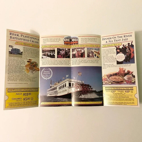 Vintage Lot of  4 New Orleans Brochures Hotel Meridian River Cruise Pamphlets - Picture 5 of 15